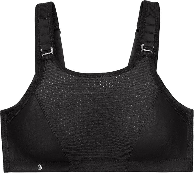 GLAMORISE Double-Layer Custom-Control Sport Bra BLACK 42DD