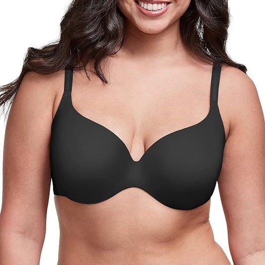 NWD MAIDENFORM Comfort Devotion Underwire T-Shirt Bra BLACK 34C