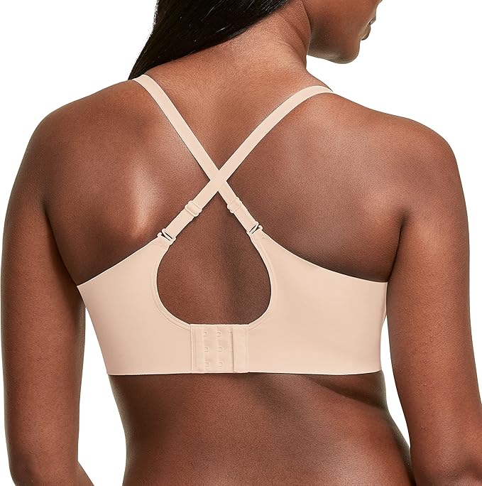 NWD MAIDENFORM Comfort Devotion Dreamwire Back Smoothing Underwire BEIGE 38DD