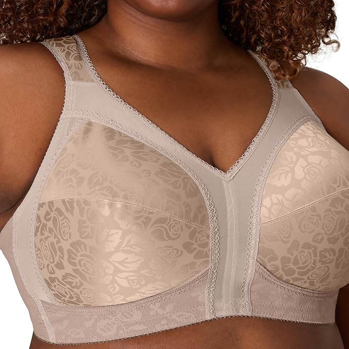 PLAYTEX Wireless Bra, 18 Hour Plus-Size Bras TOFFE 38C