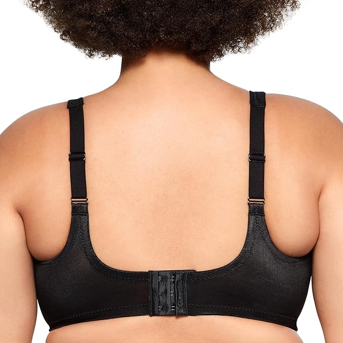 GLAMORISE Wonderwire Minimizer Bra Underwire BLACK 40H