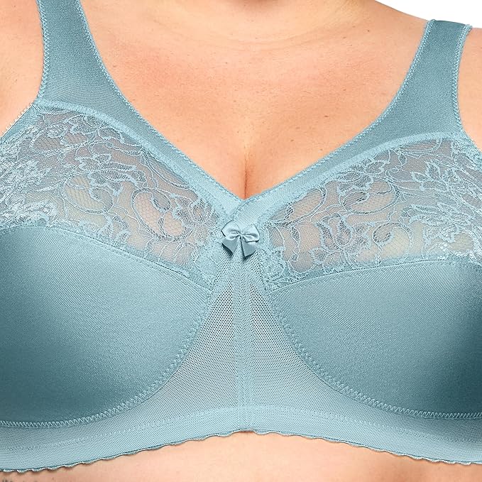 GLAMORISE Full Figure Plus Size MagicLift Bra Wirefree GLACIER 42C