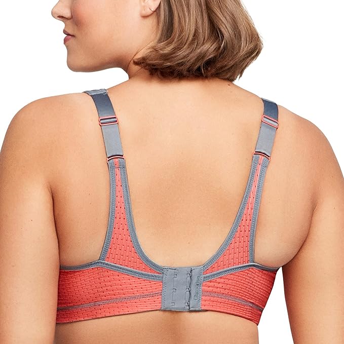 GLAMORISE Plus Size No-Bounce Camisole Sports Bra Wirefree GRAY 44C