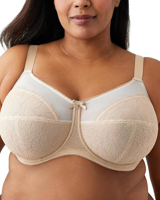 WACOAL Retro Chic Full Figure Underwire Bra BEIGE 36DDD