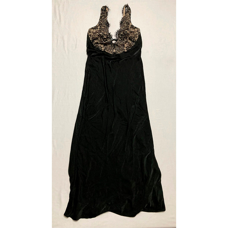 Bardot Hayden Lace Slip Dress Black M