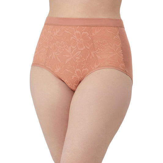 BALI Breathe Lace High-Waist Brief ROSE L