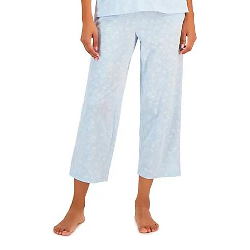 CHARTER CLUB Cotton Printed Cropped Pajamas pants PAISLEY FLORAL L