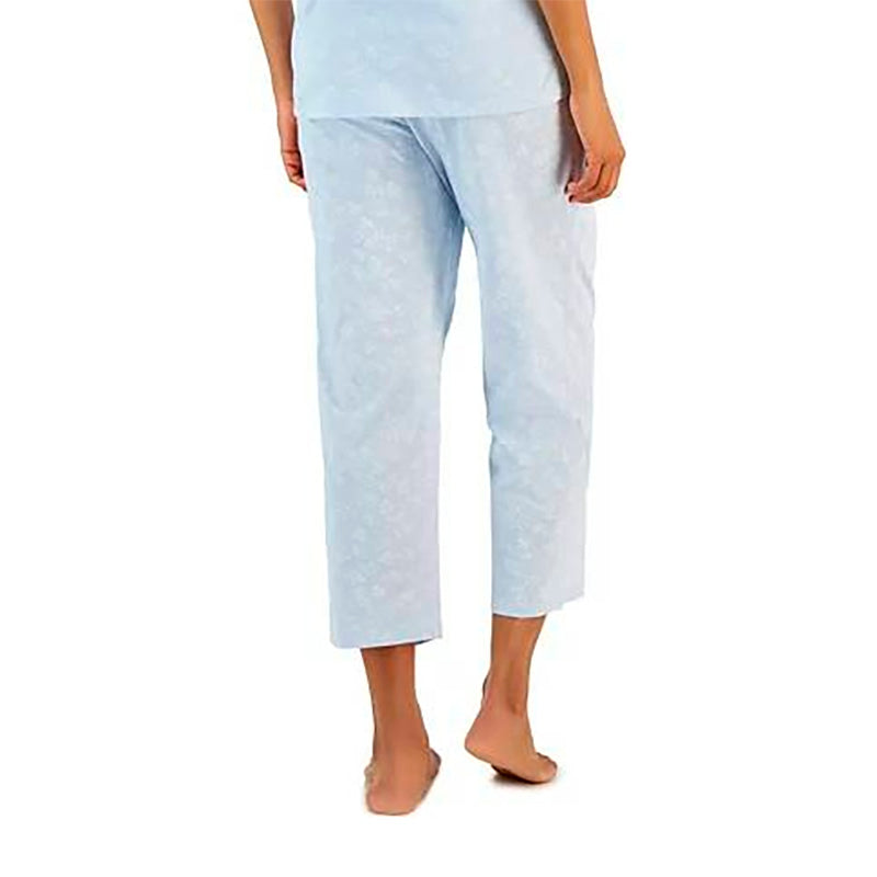 CHARTER CLUB Cotton Printed Cropped Pajamas pants PAISLEY FLORAL L