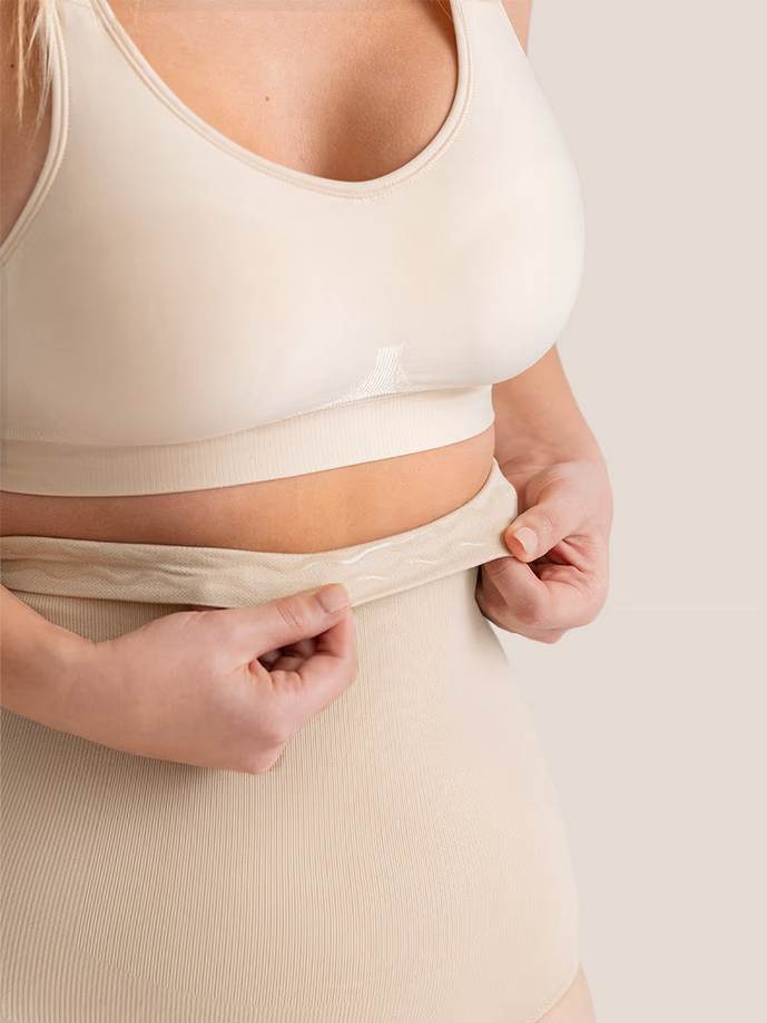 SHAPERMINT Essentials All Day Every Day High-Waisted Shaper Panty CHAI XL