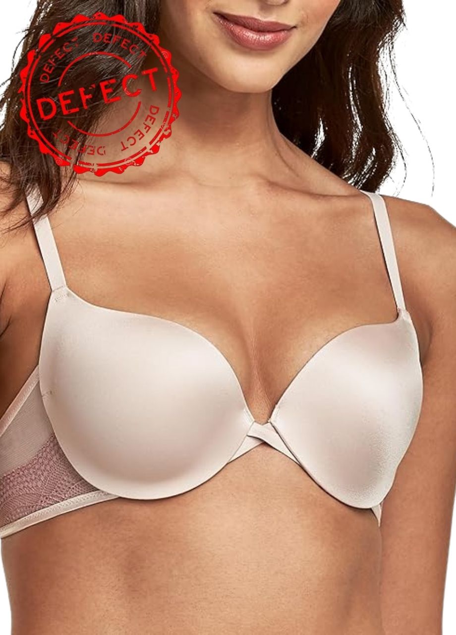 NWD MAIDENFORM Love The Lift Lace Demi Push-Up Bra SANDSHELL 38B