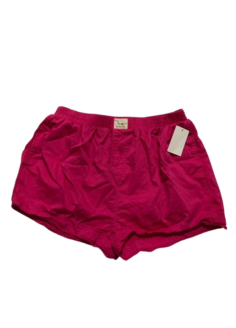 FREE PEOPLE Day to Day Solid Boxers PINK PEACOCK M
