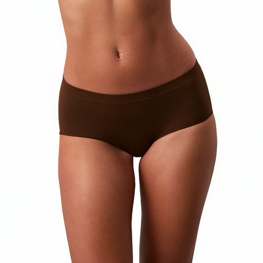 CALVIN KLEIN Bonded Flex Boyshort Panty BROWN M
