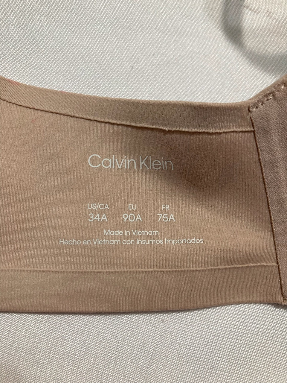 NWD CALVIN KLEIN Perfectly Fit Wirefree T-Shirt Bra NUDE 34A