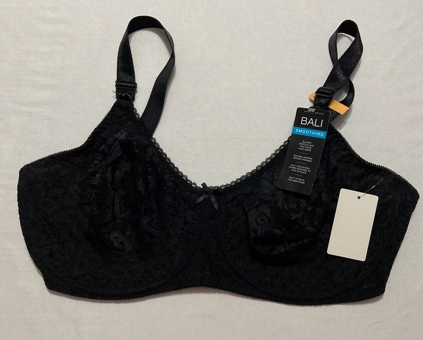 NWD BALI Lace Smooth Stretch Lace Underwire BLACK 42DD