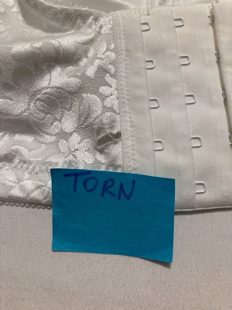 NWD BALI Wireless Lace Bra, Double Support Lace Bras WHITE 42DD