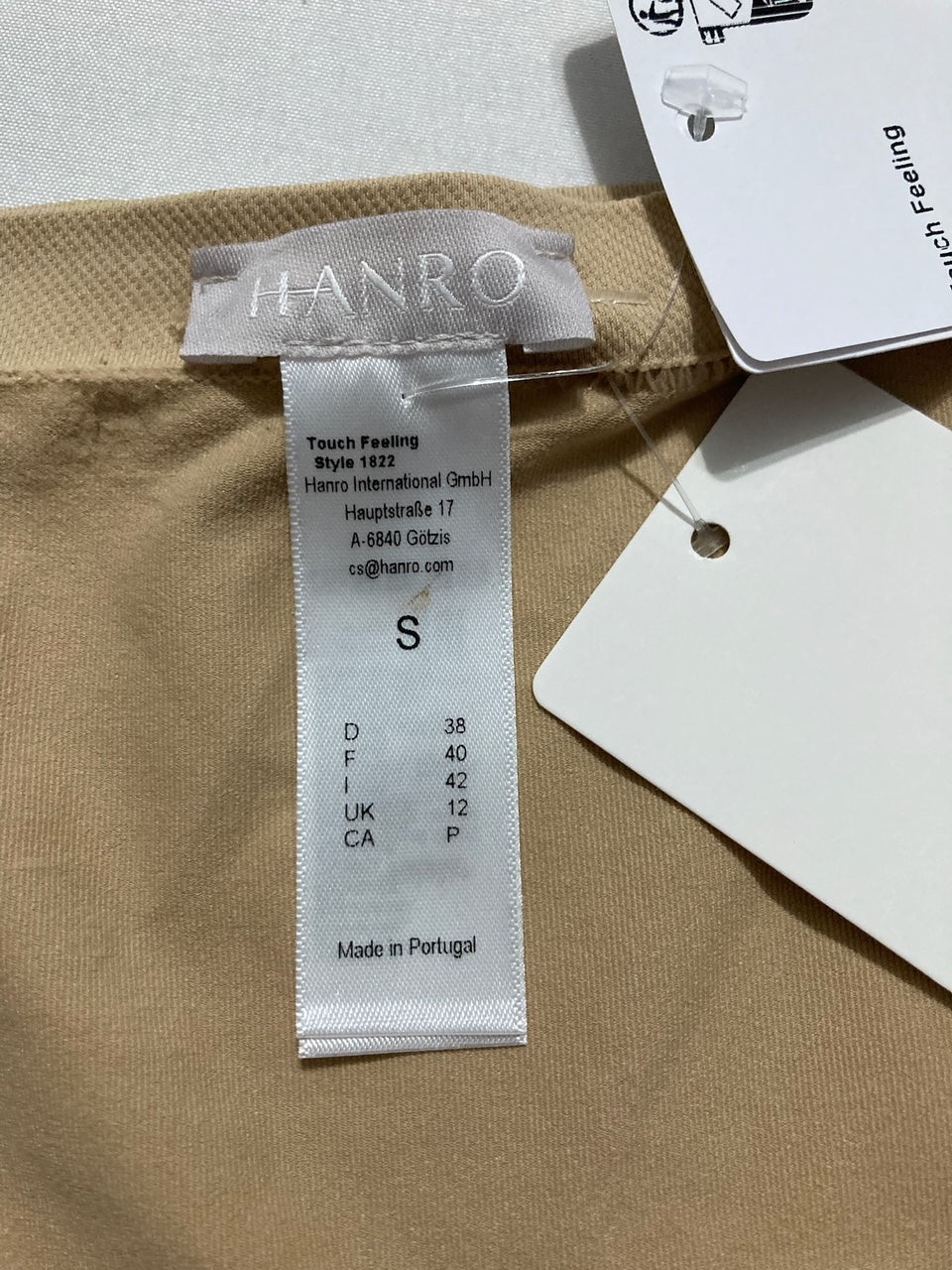 NWD HANRO Touch Feeling Boy Leg Brief Panty BEIGE S