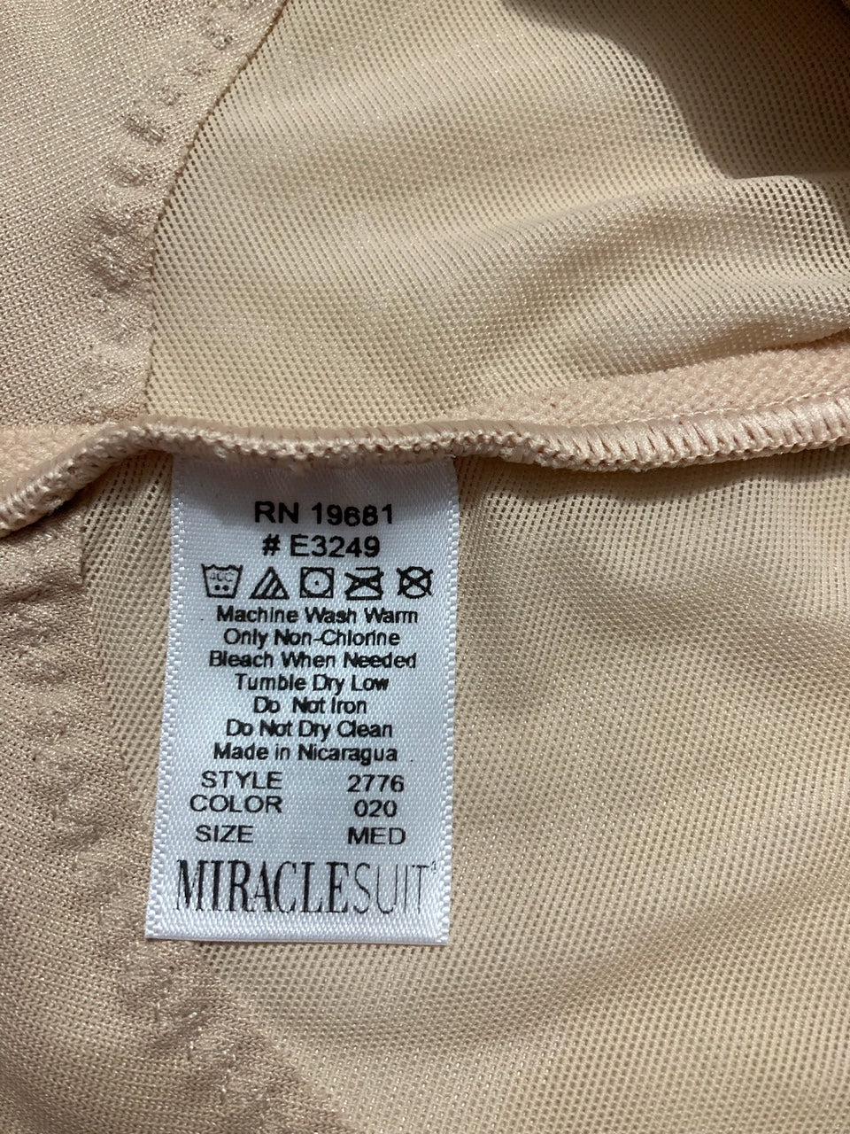 NWD MIRACLESUIT Rear Lifting Boyshort Panties Underwear NUDE M