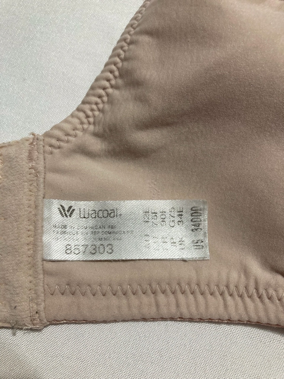 NWD WACOAL Back Appeal Minimizer Unlined Underwire Bra ROSE 34DDD