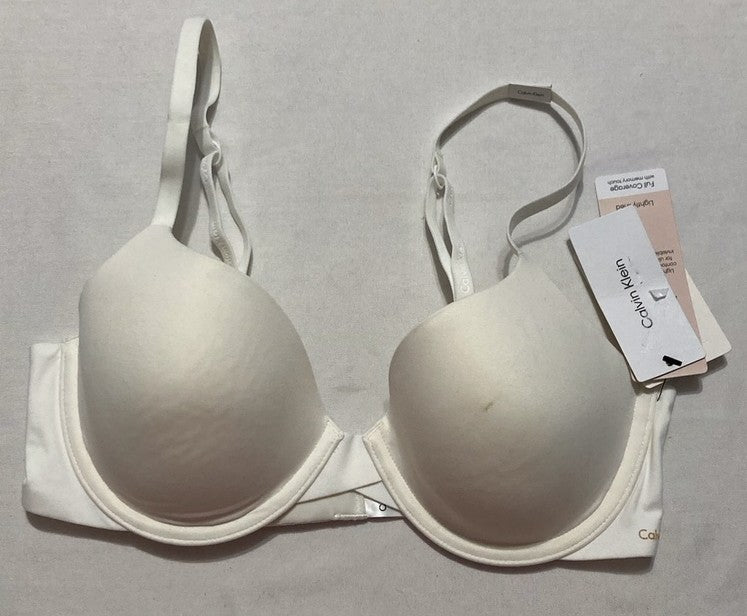 NWD CALVIN KLEIN Perfectly Fit Memory Touch T-Shirt Bra WHITE 32C