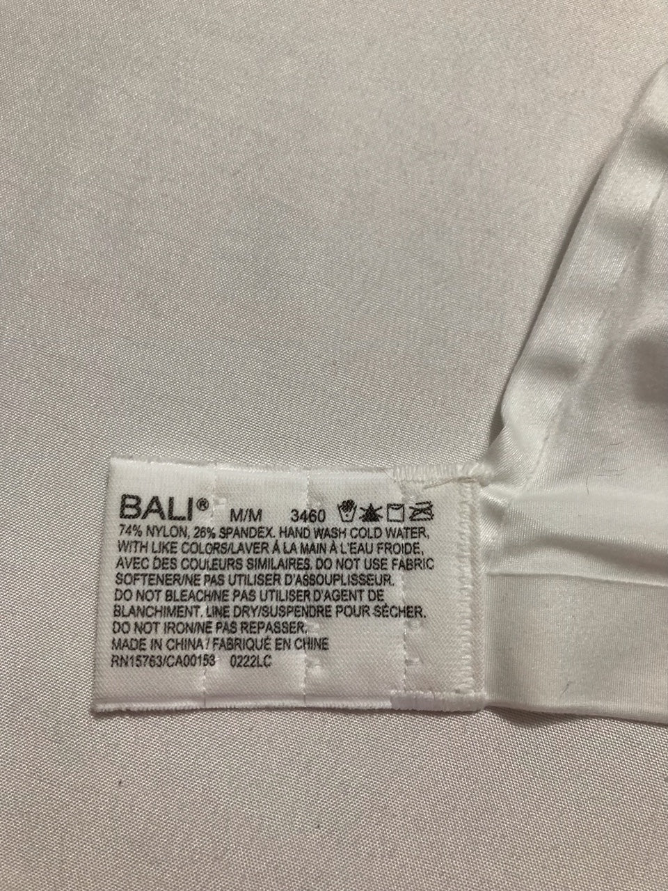 NWD BALI Comfort Revolution Wireless Bra Convertible T-Shirt Bra WHITE M