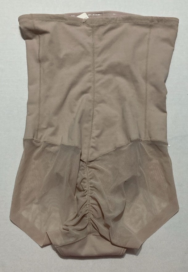 NWD LEONISA Extra High-Waisted Sheer Bottom Sculpting Shaper Panty BEIGE M