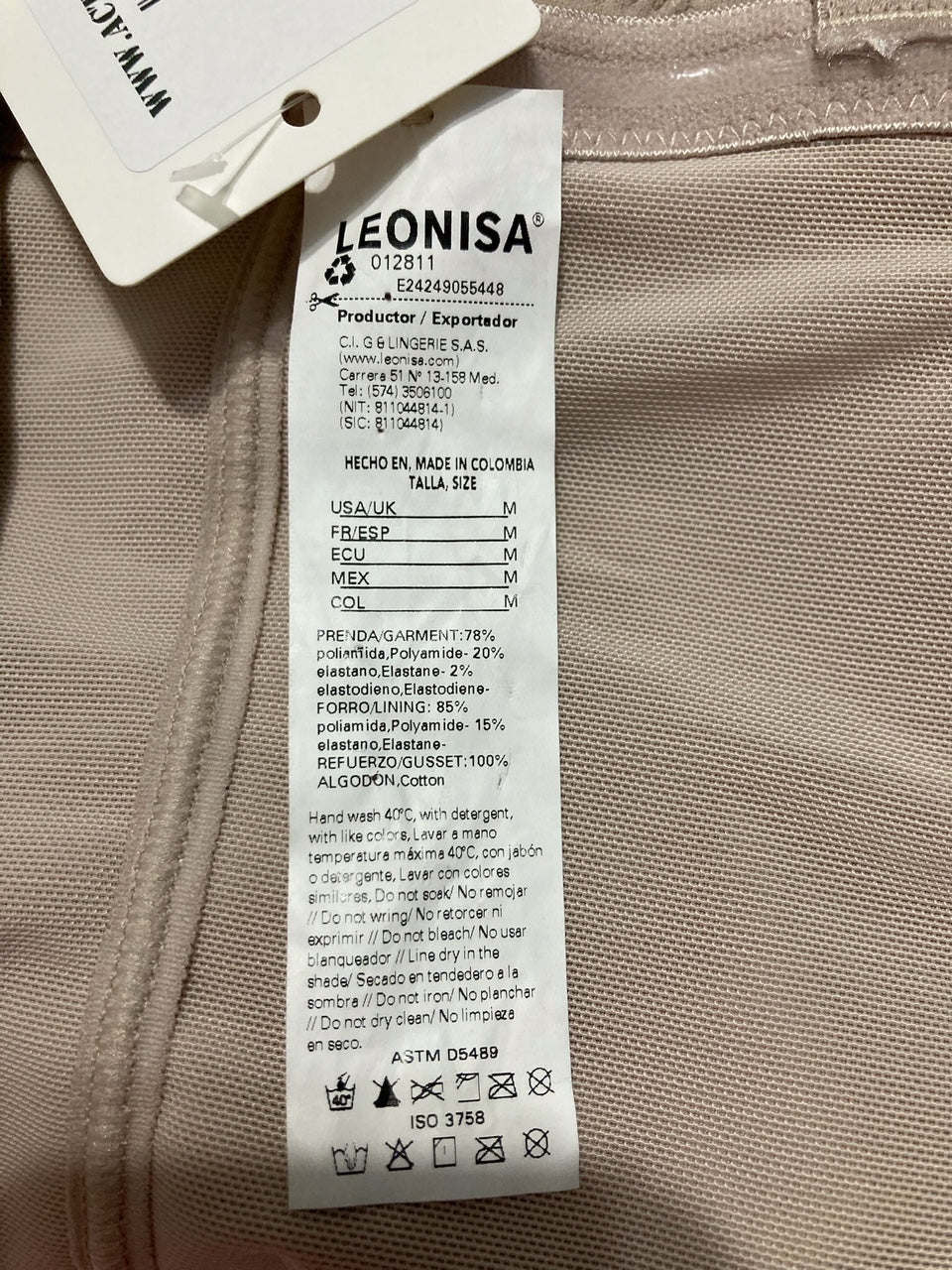 NWD LEONISA Extra High-Waisted Sheer Bottom Sculpting Shaper Panty BEIGE M