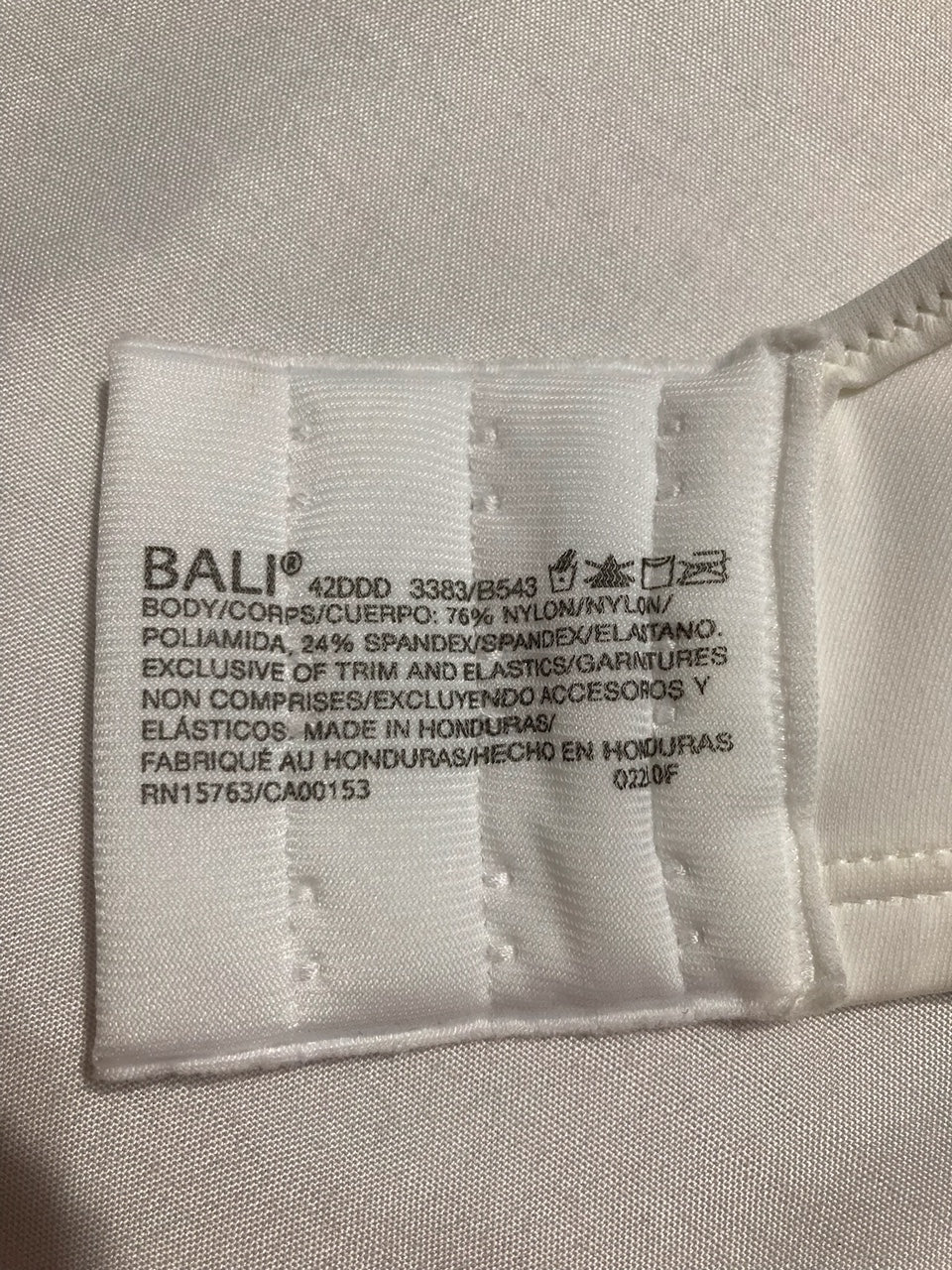 NWD BALI Passion for Comfort Underwire Bra WHITE 42DDD