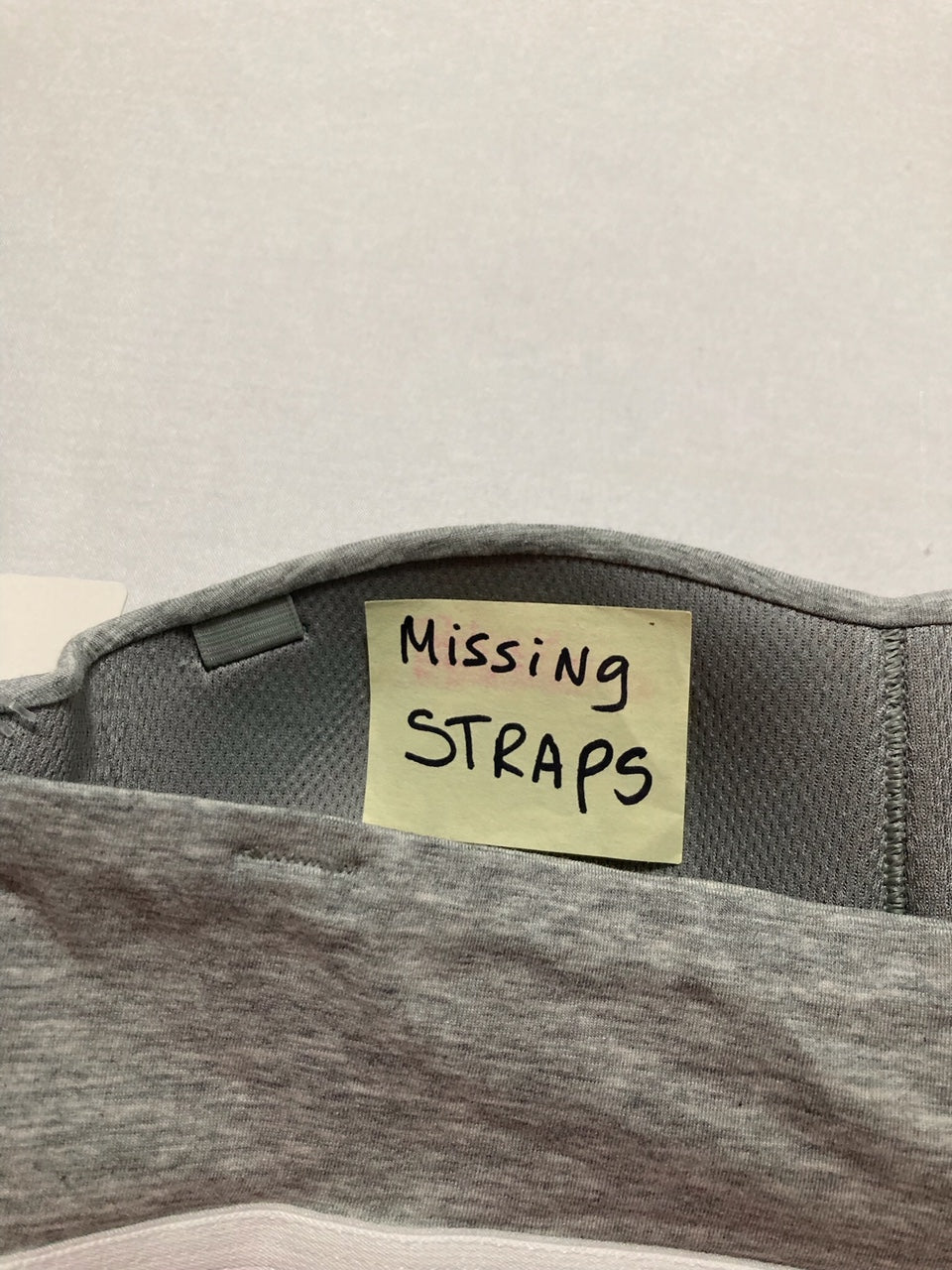 NWD CALVIN KLEIN Modern Cotton Lightly Lined Bandeau Bra GREY XS