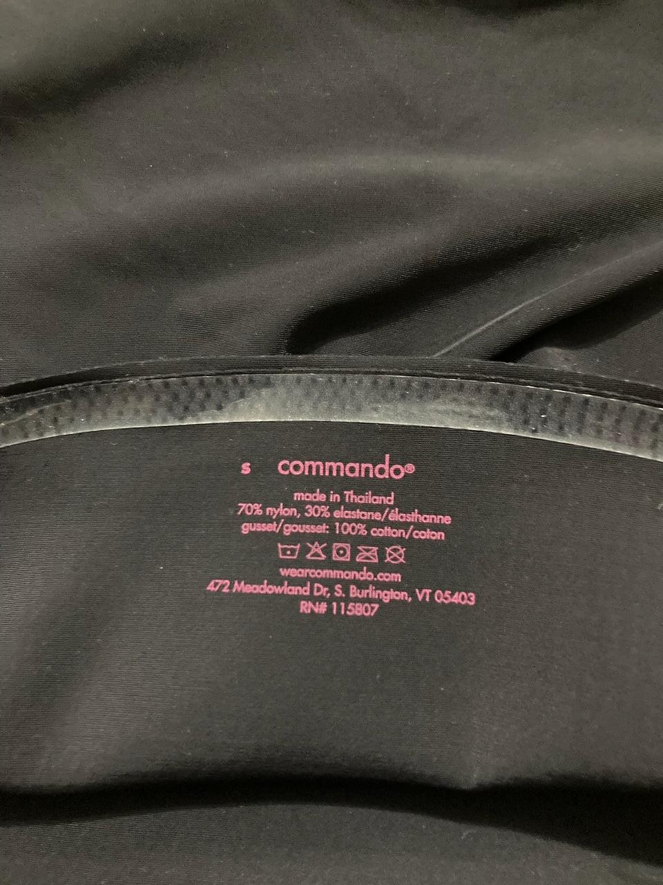 NWD COMMANDO Zone Smoothing High Waisted Shorts BLACK S