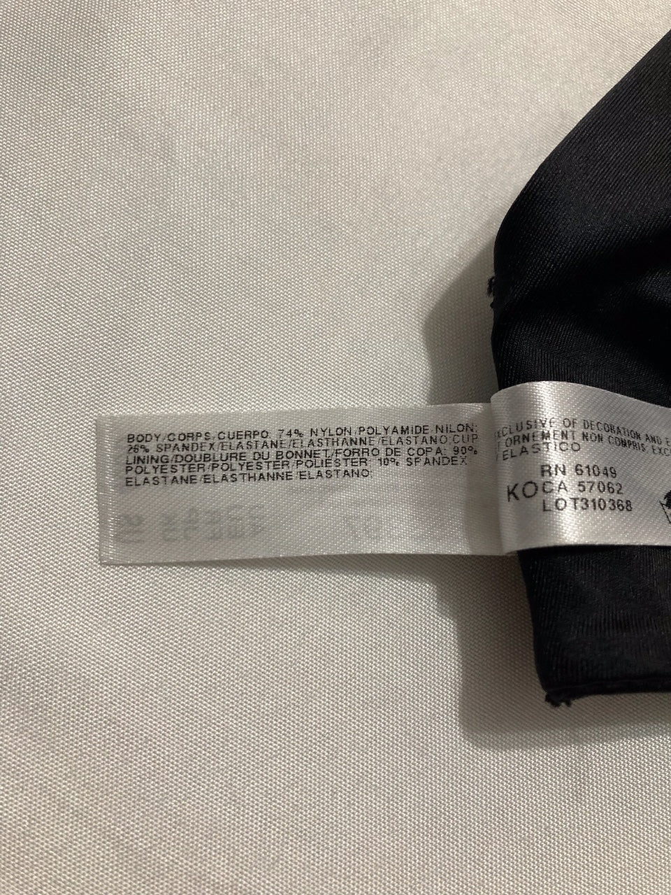 NWD WACOAL Inner Sheen T-Shirt Bra BLACK 40DD