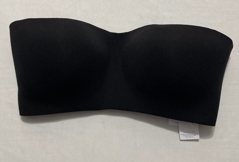 NWD CALVIN KLEIN Form to Body Lightly Lined Bandeau Bra BLACK XL