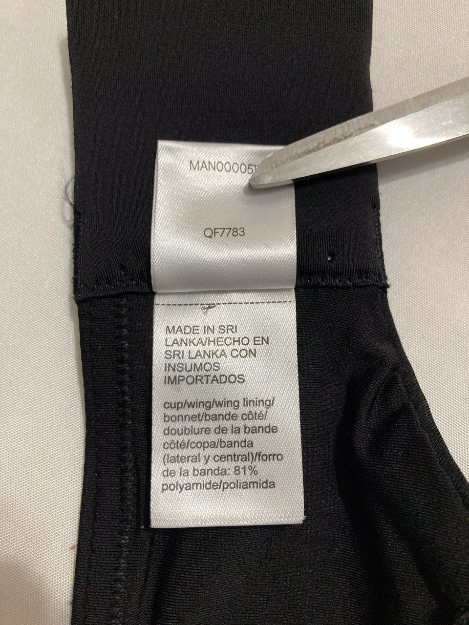 NWD CALVIN KLEIN Form to Body Lightly Lined Bandeau Bra BLACK XL