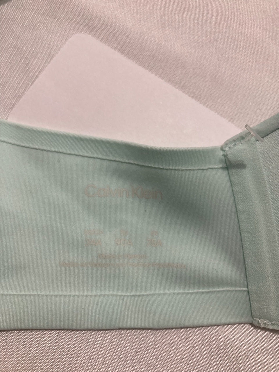 NWD CALVIN KLEIN Perfectly Fit Wirefree T-Shirt Bra MINTGREEN 34A