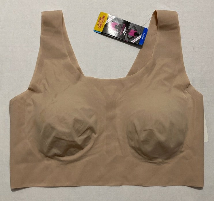 NWD BALI Comfort Revolution Wireless T-Shirt Bra Full-Coverage Pullover BEIGE XL
