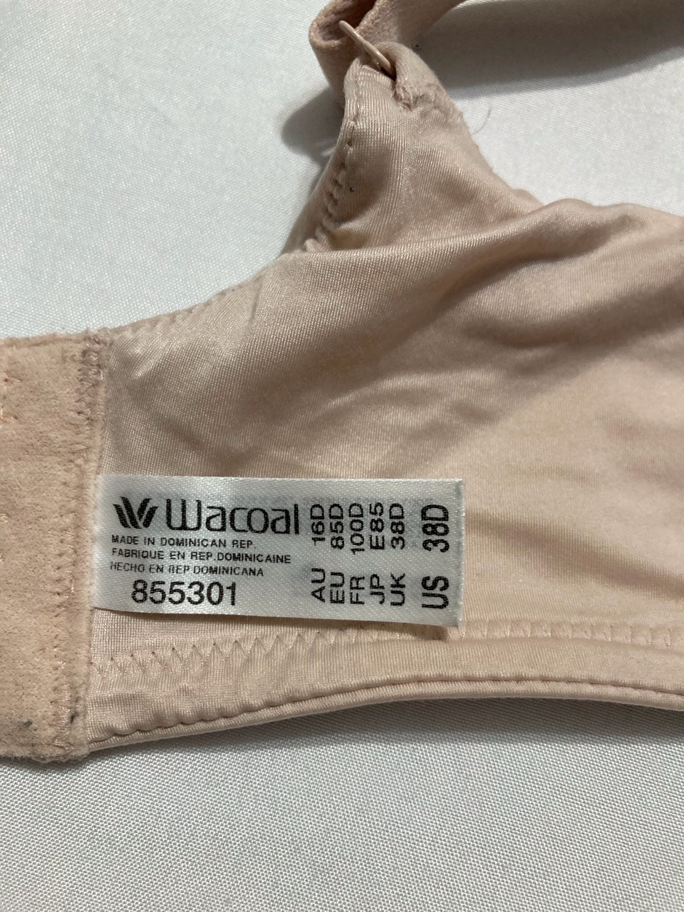 NWD WACOAL Softly Styled Unlined Mid Coverage Underwire Bra ROSE 38D