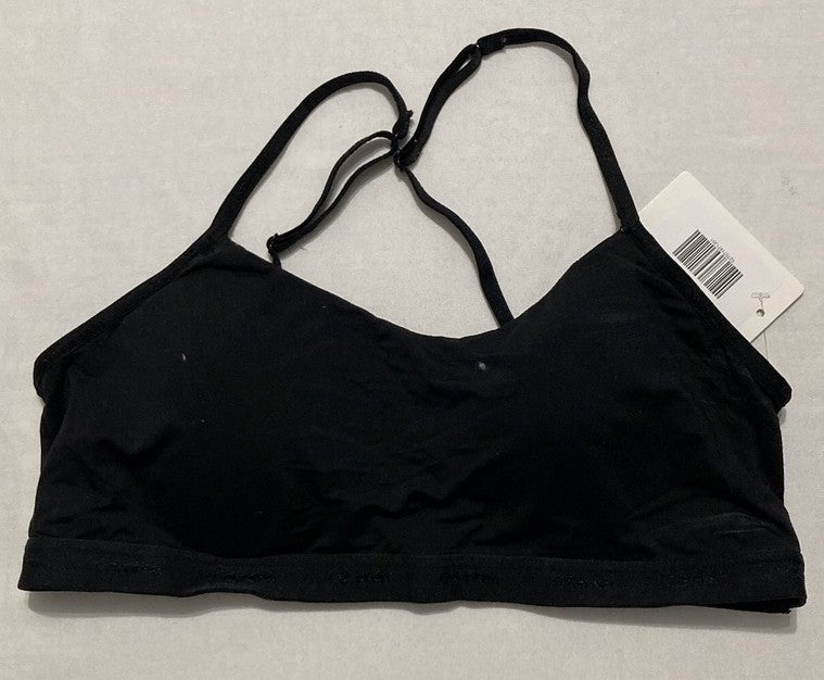 NWD CALVIN KLEIN Form To Body Lightly Lined Bralette Bra BLACK M