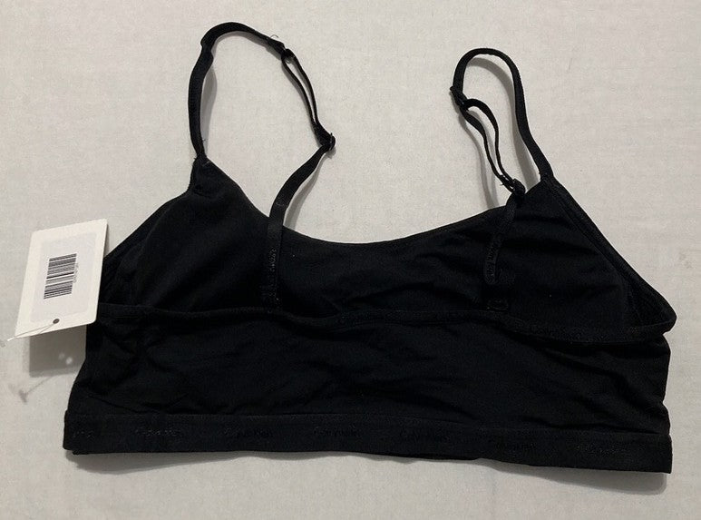 NWD CALVIN KLEIN Form To Body Lightly Lined Bralette Bra BLACK M