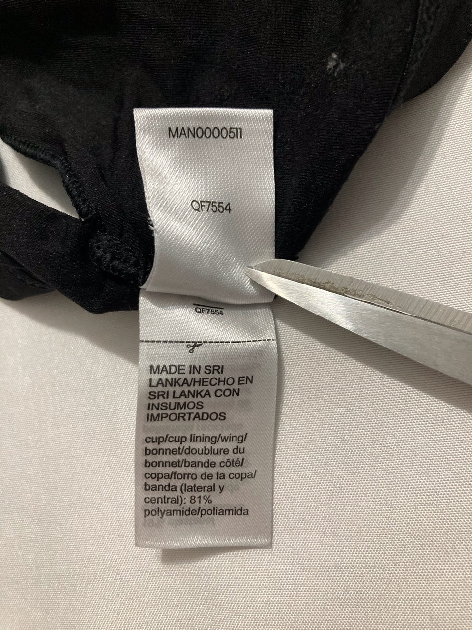 NWD CALVIN KLEIN Form To Body Lightly Lined Bralette Bra BLACK M