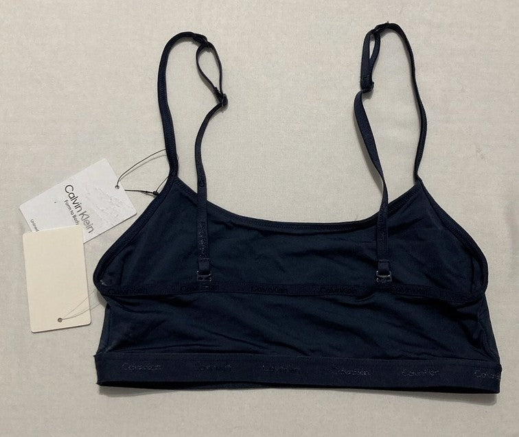 NWD CALVIN KLEIN Form to Body Unlined Bralette NAVY S