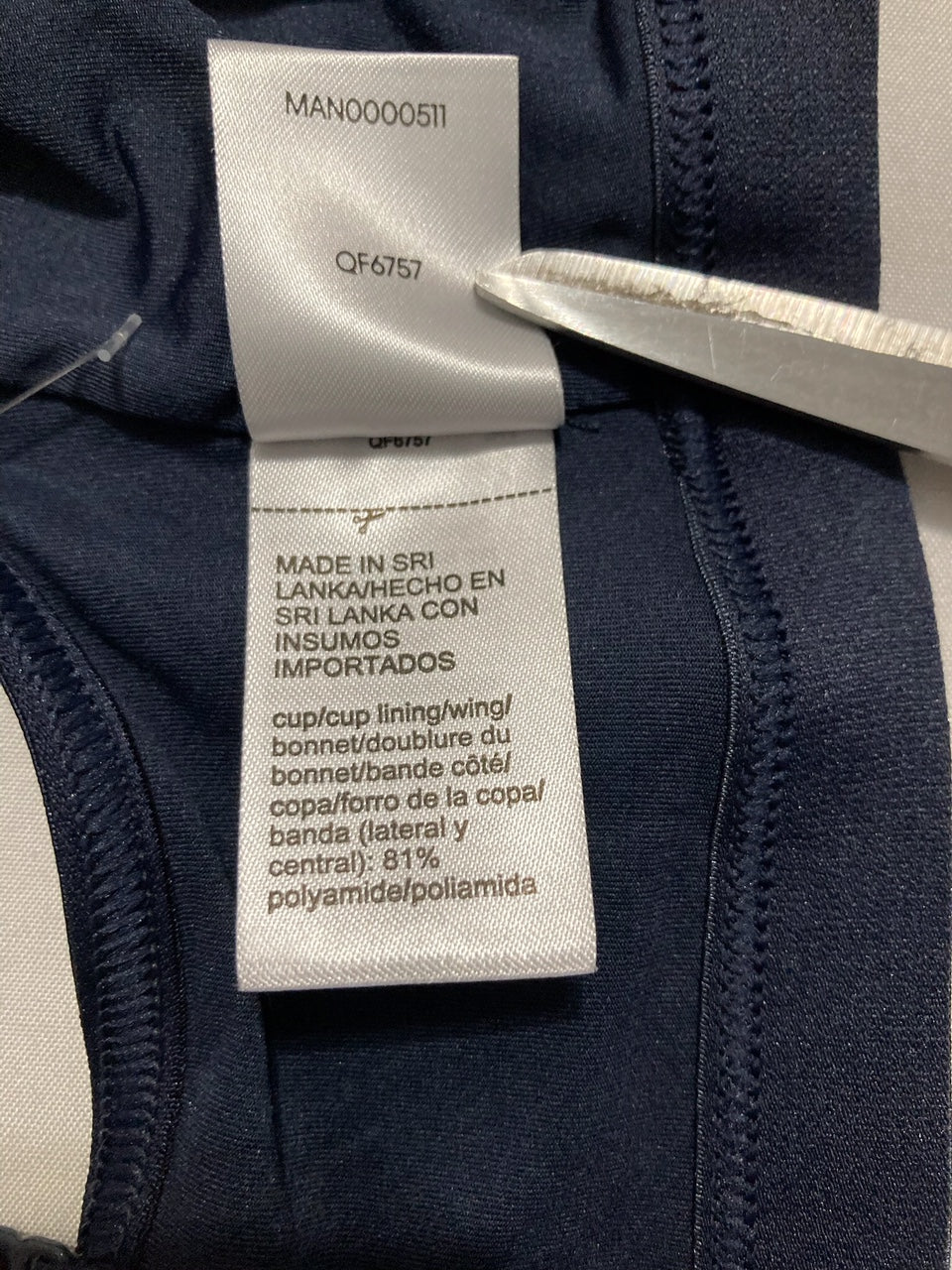 NWD CALVIN KLEIN Form to Body Unlined Bralette NAVY S