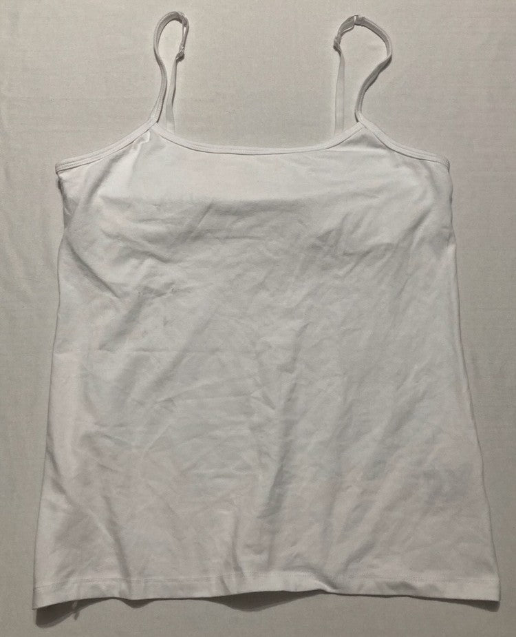 NWD CHARTER CLUB Shelf-Bra Cami Tank WHITE L