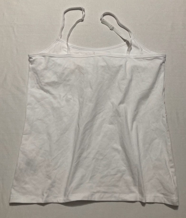 NWD CHARTER CLUB Shelf-Bra Cami Tank WHITE L