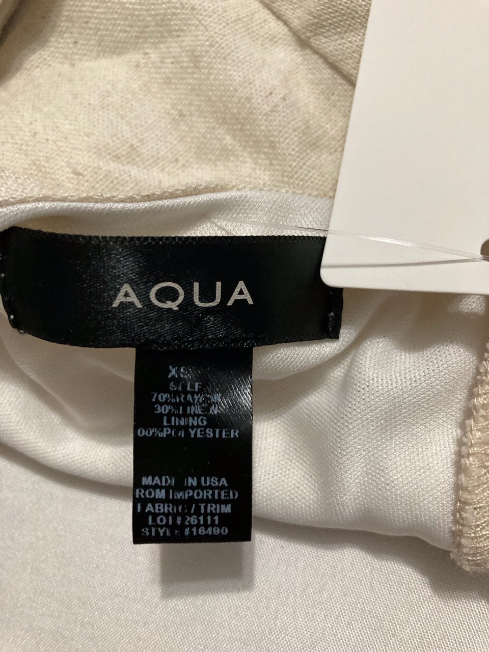 NWD AQUA Short sleeve blouse White XS