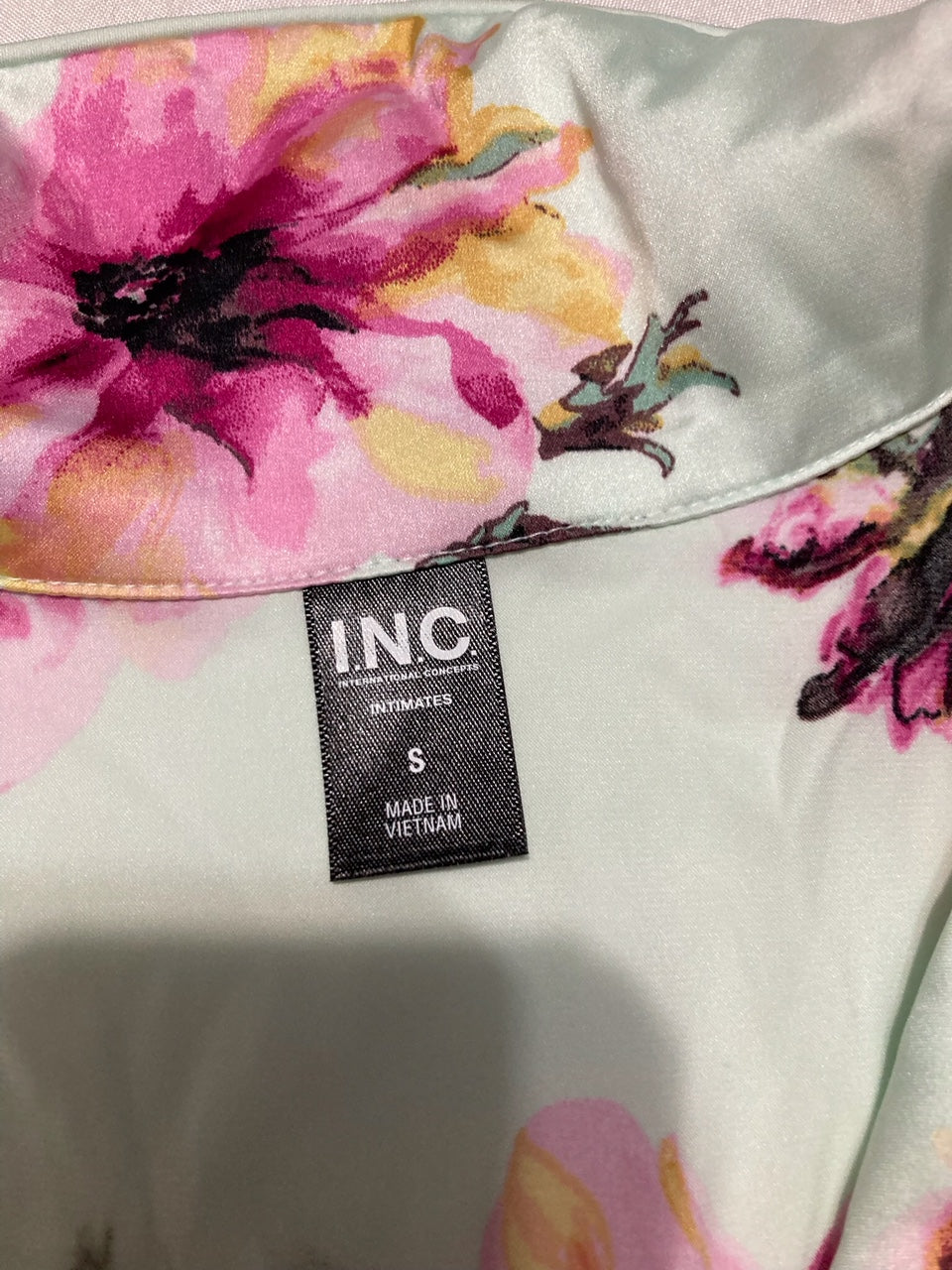 NWD I.N.C Pajamas Set Summer Button FLORAL S