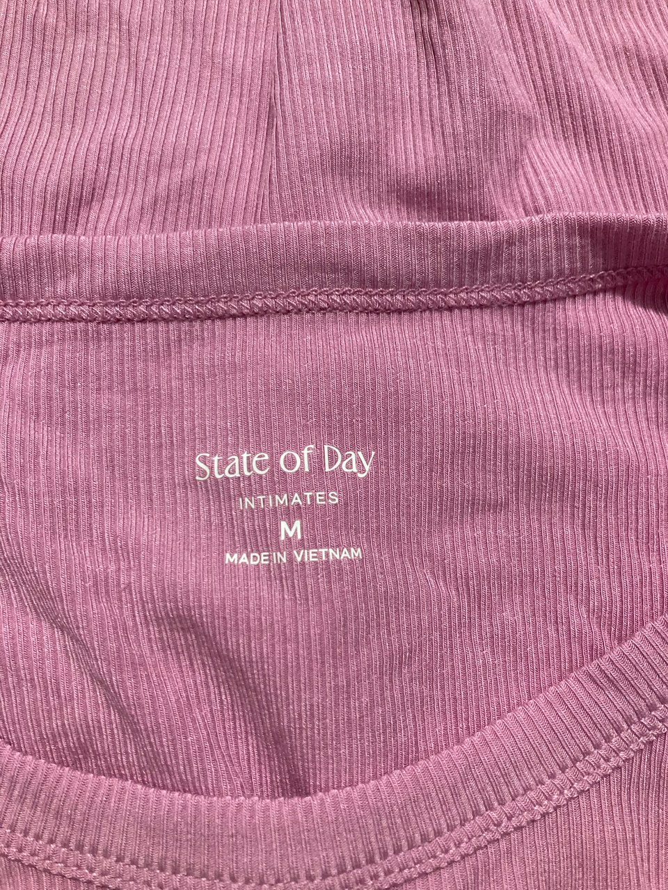 NWD STATE OF DAY Short sleeve camisole PINK M