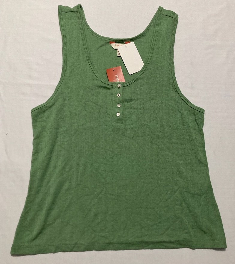 NWD STATE OF DAY Ribbed Loungewear Sweater Pajama GREEN L