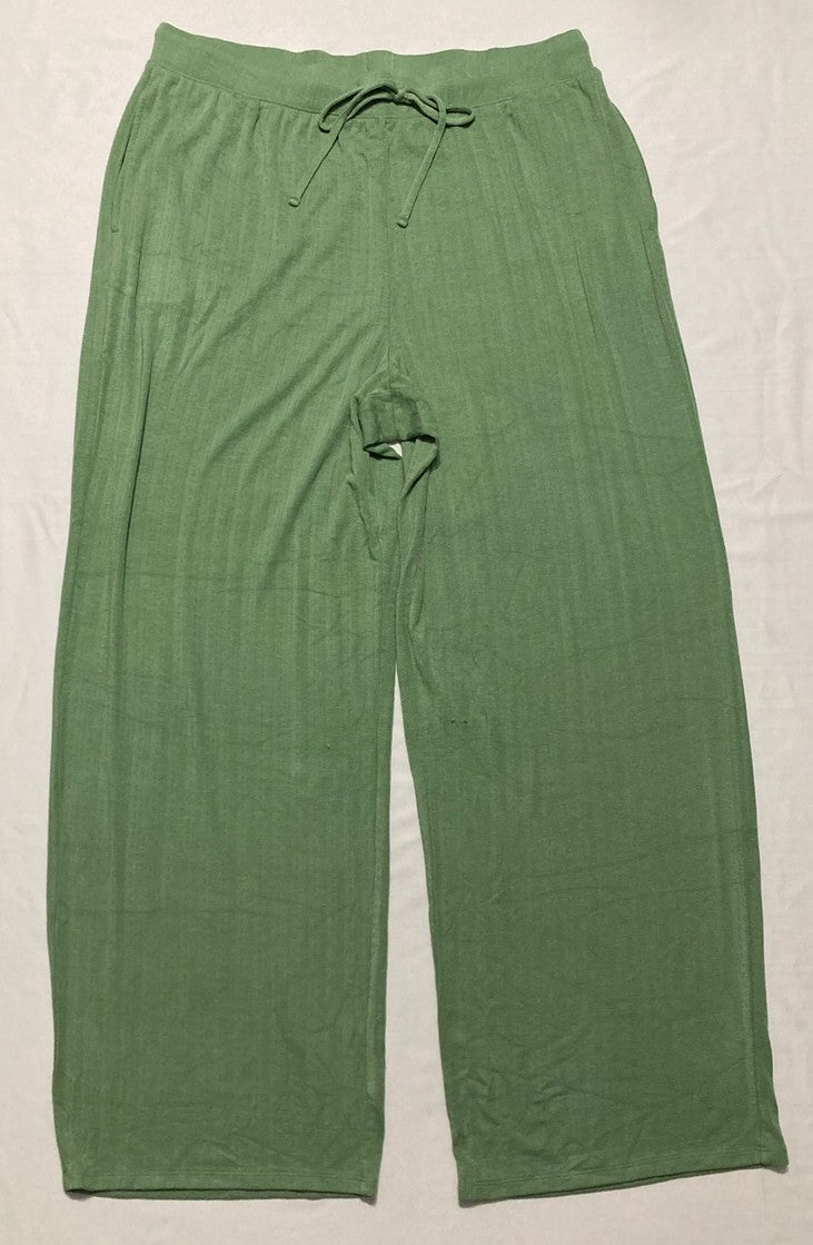 NWD STATE OF DAY Ribbed Loungewear Sweater Pajama GREEN L