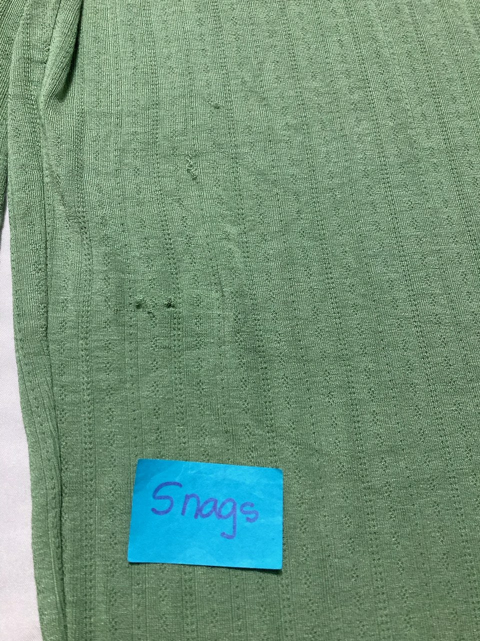 NWD STATE OF DAY Ribbed Loungewear Sweater Pajama GREEN L