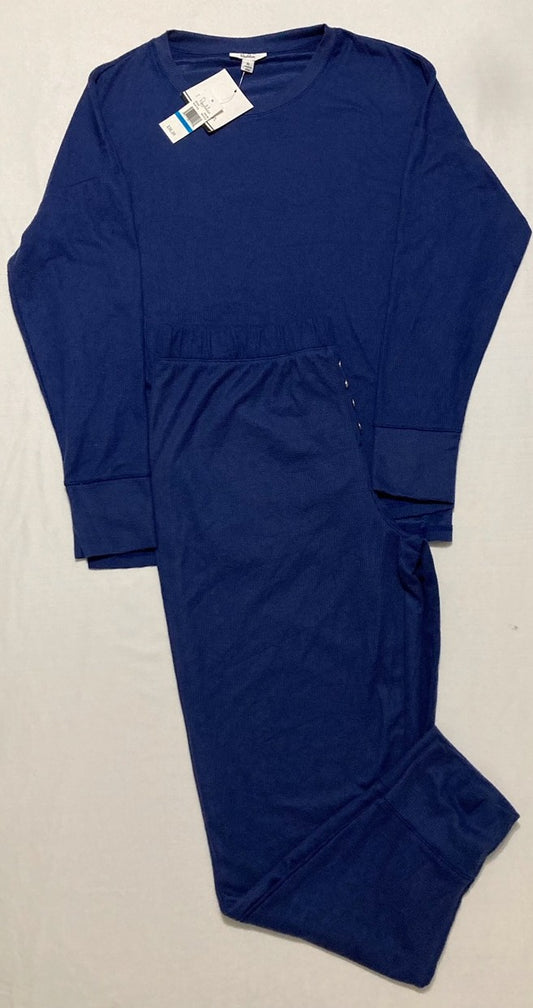 ROUDELAIN Packaged Textured Cable Jogger Pajama Set NAVY XL