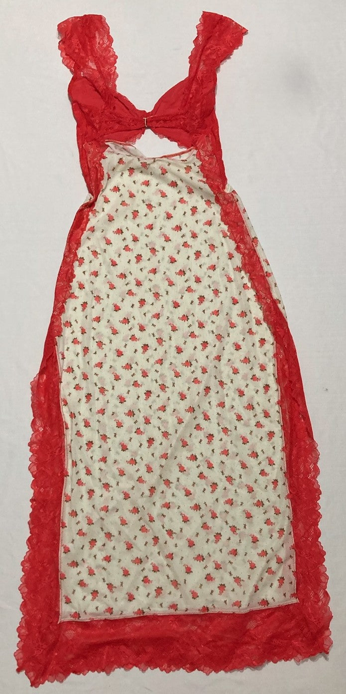 Free People Suddenly Fine Maxi Slip RED S